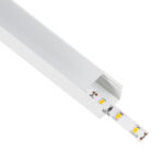 GloboStar® SURFACE-PROFILE 70868-1M Προφίλ Αλουμινίου - Βάση & Ψύκτρα Ταινίας LED με Λευκό Γαλακτερό Κάλυμμα - Επιφανειακή Χρήση - Πατητό Κάλυμμα - Λευκό - 1 Μέτρο - Μ100 x Π2.3 x Υ2cm - Image 2