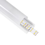 GloboStar® SURFACEPENDANT-PROFILE 70871-1M Προφίλ Αλουμινίου - Βάση & Ψύκτρα Ταινίας LED με Λευκό Γαλακτερό Κάλυμμα - Επιφανειακή & Κρεμαστή Χρήση - Πατητό Κάλυμμα - Λευκό - 1 Μέτρα - Μ100 x Π4.5 x Υ4.2cm - Image 2