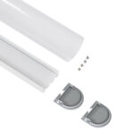 GloboStar® SURFACEPENDANT-PROFILE 70871-3M Προφίλ Αλουμινίου - Βάση & Ψύκτρα Ταινίας LED με Λευκό Γαλακτερό Κάλυμμα - Επιφανειακή & Κρεμαστή Χρήση - Πατητό Κάλυμμα - Λευκό - 3 Μέτρα - Μ300 x Π4.5 x Υ4.2cm - Image 3