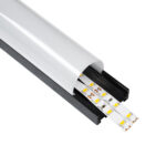 GloboStar® SURFACEPENDANT-PROFILE 70872-1M Προφίλ Αλουμινίου - Βάση & Ψύκτρα Ταινίας LED με Λευκό Γαλακτερό Κάλυμμα - Επιφανειακή & Κρεμαστή Χρήση - Πατητό Κάλυμμα - Μαύρο - 1 Μέτρα - Μ100 x Π4.5 x Υ4.2cm - Image 2