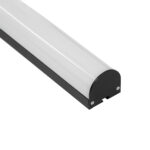 GloboStar® SURFACEPENDANT-PROFILE 70872-1M Προφίλ Αλουμινίου - Βάση & Ψύκτρα Ταινίας LED με Λευκό Γαλακτερό Κάλυμμα - Επιφανειακή & Κρεμαστή Χρήση - Πατητό Κάλυμμα - Μαύρο - 1 Μέτρα - Μ100 x Π4.5 x Υ4.2cm - Image 4