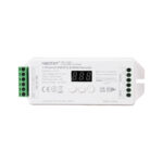 GLOBOSTAR® MiBOXER-D1-CX 71424 DC DMX Master Dimmer / Controller / Decoder Υψηλής Ταχύτητας με 1 x 20A 480W Κανάλι DC 12-24V 20A 480W Max IP20 - DMX512 & RDM - Μ13 x Π5 x Υ2.5cm - 5 Χρόνια Εγγύηση - Image 3