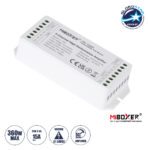 GLOBOSTAR® MiBOXER-PA5 71429 DC Ενισχυτής Ισχύος & Σήματος Υψηλής Ταχύτητας με 5 x 6A 144W Κανάλια DC 12-24V 15A 360W Max IP20 - Μ11.4 x Π4.9 x Υ2.8cm - 5 Χρόνια Εγγύηση