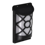 GLOBOSTAR® FLAMEART 71457 Διακοσμητικό Φωτιστικό Τοίχου LED 3W 90lm 120° DC 5V με Φωτοβολταϊκό Panel 5V 0.2W & Επαναφορτιζόμενη Μπαταρία Li-ion 3.2V 300mAh Αδιάβροχο IP65 Πορτοκαλί με Εφέ Φλόγας - Μ18 x Π10 x Υ5cm - 1 Χρόνο Εγγύηση - Image 3
