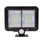 GLOBOSTAR® ZETA 71459 Προβολέας με Ανιχνευτή PIR / Αισθητήρα Κίνησης LED 20W 600lm 120° DC 5V με Φωτοβολταϊκό Panel 5V 1W & Επαναφορτιζόμενη Μπαταρία Li-ion 3.2V 2400mAh Αδιάβροχο IP65 Ψυχρό Λευκό 6000K - Sanan SMD Chip - Μαύρο - Μ15 x Π3.5 x Υ13cm - 2 Χρόνια Εγγύηση - Image 3