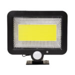GLOBOSTAR® ZETA 71460 Προβολέας με Ανιχνευτή PIR / Αισθητήρα Κίνησης LED 20W 600lm 120° DC 5V με Φωτοβολταϊκό Panel 5V 1W & Επαναφορτιζόμενη Μπαταρία Li-ion 3.2V 2400mAh Αδιάβροχο IP65 Ψυχρό Λευκό 6000K - Sanan COB Chip - Μαύρο - Μ15 x Π3.5 x Υ13cm - 2 Χρόνια Εγγύηση - Image 3
