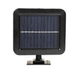 GLOBOSTAR® ZETA 71460 Προβολέας με Ανιχνευτή PIR / Αισθητήρα Κίνησης LED 20W 600lm 120° DC 5V με Φωτοβολταϊκό Panel 5V 1W & Επαναφορτιζόμενη Μπαταρία Li-ion 3.2V 2400mAh Αδιάβροχο IP65 Ψυχρό Λευκό 6000K - Sanan COB Chip - Μαύρο - Μ15 x Π3.5 x Υ13cm - 2 Χρόνια Εγγύηση - Image 6
