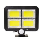 GLOBOSTAR® ZETA 71462 Προβολέας με Ανιχνευτή PIR / Αισθητήρα Κίνησης LED 20W 600lm 120° DC 5V με Φωτοβολταϊκό Panel 5V 1W & Επαναφορτιζόμενη Μπαταρία Li-ion 3.2V 2400mAh Αδιάβροχο IP65 Ψυχρό Λευκό 6000K - Sanan COB Chip - Μαύρο - Μ15 x Π3.5 x Υ13cm - 2 Χρόνια Εγγύηση - Image 3