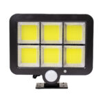GLOBOSTAR® ZETA 71463 Προβολέας με Ανιχνευτή PIR / Αισθητήρα Κίνησης LED 20W 600lm 120° DC 5V με Φωτοβολταϊκό Panel 5V 1W & Επαναφορτιζόμενη Μπαταρία Li-ion 3.2V 2400mAh Αδιάβροχο IP65 Ψυχρό Λευκό 6000K - Sanan COB Chip - Μαύρο - Μ15 x Π3.5 x Υ13cm - 2 Χρόνια Εγγύηση - Image 3