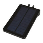 GLOBOSTAR® RASOL 71465 Προβολέας με Ανιχνευτή PIR / Αισθητήρα Κίνησης LED 4W 200lm 120° DC 5V με Φωτοβολταϊκό Panel 5V 0.3W & Επαναφορτιζόμενη Μπαταρία Li-ion 3.2V 2200mAh Αδιάβροχο IP65 Ρυθμιζόμενο Λευκό CCT με Χειριστήριο από 2700K έως 6000K Dimmable - Sanan SMD Chip - Μαύρο - Μ20.5 x Π11 x Υ3cm - 2 Χρόνια Εγγύηση - Image 5