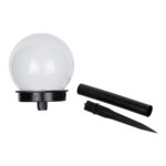 GloboStar® 71471 Αυτόνομο Ηλιακό Φωτιστικό LED SMD 1W 95lm με Ενσωματωμένη Μπαταρία 300mAh - Φωτοβολταϊκό Πάνελ με Αισθητήρα Ημέρας-Νύχτας Αδιάβροχο IP65 Φανάρι Κήπου Στρογγυλό Θερμό Λευκό 3000K - Image 3