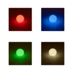 GLOBOSTAR® GARDENGLOW 71473 Μοντέρνο Φωτιστικό Κήπου Μπάλα με IR Ασύρματο Χειριστήριο LED 3W 240lm 360° DC 5V με USB-C με Επαναφορτιζόμενη Μπαταρία Li-ion 3.7V 2x18650 1400mAh Αδιάβροχο IP54 Πολύχρωμο RGBW Dimmable - Sanan SMD Chip - Γαλακτερό Λευκό - Μ15 x Π15 x Υ15cm - 2 Χρόνια Εγγύηση - Image 5