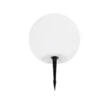 GLOBOSTAR® GARDENGLOW 71474 Μοντέρνο Φωτιστικό Κήπου Μπάλα με IR Ασύρματο Χειριστήριο LED 3W 240lm 360° DC 5V με USB-C με Ενσωματωμένο Φωτοβολταϊκό Panel 6V 1W & Επαναφορτιζόμενη Μπαταρία Li-ion 3.7V 2x18650 1400mAh Αδιάβροχο IP54 Πολύχρωμο RGBW Dimmable - Sanan SMD Chip - Γαλακτερό Λευκό - Μ25 x Π25 x Υ25cm - 2 Χρόνια Εγγύηση - Image 4