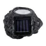 GLOBOSTAR® ROCHLIGHT 71484 Διακοσμητικό Φωτιστικό Κήπου LED 1W 50lm 120° DC 5V με Φωτοβολταϊκό Panel 5V 0.1W & Επαναφορτιζόμενη Μπαταρία Li-ion 3.2V 600mAh Αδιάβροχο IP65 Ψυχρό Λευκό 6000K - Μ15 x Π12 x Υ10cm - 2 Χρόνια Εγγύηση - Image 4