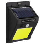 GLOBOSTAR® VELION 71495 Προβολέας με Ανιχνευτή PIR / Αισθητήρα Κίνησης LED 10W 500lm 120° DC 5V με Φωτοβολταϊκό Panel 5V 0.3W & Επαναφορτιζόμενη Μπαταρία Li-ion 3.2V 1200mAh Αδιάβροχο IP65 Ψυχρό Λευκό 6000K - Sanan COB Chip - Μαύρο - Μ9.6 x Π4.8 x Υ12.4cm - 2 Χρόνια Εγγύηση - Image 3