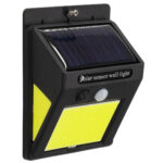GLOBOSTAR® VELION 71496 Προβολέας με Ανιχνευτή PIR / Αισθητήρα Κίνησης LED 12W 600lm 180° DC 5V με Φωτοβολταϊκό Panel 5V 0.3W & Επαναφορτιζόμενη Μπαταρία Li-ion 3.2V 1200mAh Αδιάβροχο IP65 Ψυχρό Λευκό 6000K - Sanan COB Chip - Μαύρο - Μ9.6 x Π4.8 x Υ12.4cm - 2 Χρόνια Εγγύηση - Image 3