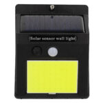 GLOBOSTAR® VELION 71496 Προβολέας με Ανιχνευτή PIR / Αισθητήρα Κίνησης LED 12W 600lm 180° DC 5V με Φωτοβολταϊκό Panel 5V 0.3W & Επαναφορτιζόμενη Μπαταρία Li-ion 3.2V 1200mAh Αδιάβροχο IP65 Ψυχρό Λευκό 6000K - Sanan COB Chip - Μαύρο - Μ9.6 x Π4.8 x Υ12.4cm - 2 Χρόνια Εγγύηση - Image 6