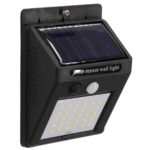 GLOBOSTAR® VELION 71500 Προβολέας με Ανιχνευτή PIR / Αισθητήρα Κίνησης LED 6W 300lm 120° DC 5V με Φωτοβολταϊκό Panel 5V 0.3W & Επαναφορτιζόμενη Μπαταρία Li-ion 3.2V 1200mAh Αδιάβροχο IP65 Ψυχρό Λευκό 6000K - Sanan SMD Chip - Μαύρο - Μ9.6 x Π4.8 x Υ12.4cm - 2 Χρόνια Εγγύηση - Image 3