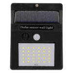 GLOBOSTAR® VELION 71500 Προβολέας με Ανιχνευτή PIR / Αισθητήρα Κίνησης LED 6W 300lm 120° DC 5V με Φωτοβολταϊκό Panel 5V 0.3W & Επαναφορτιζόμενη Μπαταρία Li-ion 3.2V 1200mAh Αδιάβροχο IP65 Ψυχρό Λευκό 6000K - Sanan SMD Chip - Μαύρο - Μ9.6 x Π4.8 x Υ12.4cm - 2 Χρόνια Εγγύηση - Image 6