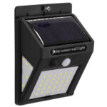 GLOBOSTAR® VELION 71501 Προβολέας με Ανιχνευτή PIR / Αισθητήρα Κίνησης LED 8W 400lm 180° DC 5V με Φωτοβολταϊκό Panel 5V 0.3W & Επαναφορτιζόμενη Μπαταρία Li-ion 3.2V 1200mAh Αδιάβροχο IP65 Ψυχρό Λευκό 6000K - Sanan SMD Chip - Μαύρο - Μ9.6 x Π4.8 x Υ12.4cm - 2 Χρόνια Εγγύηση - Image 3