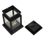 GLOBOSTAR® LANTERNIA 71505 Διακοσμητικό Φαναράκι LED 1W 50lm 180° DC 5V με Φωτοβολταϊκό Panel 5V 0.1W & Επαναφορτιζόμενη Μπαταρία Li-ion 3.2V 120mAh Αδιάβροχο IP65 Θερμό Λευκό 2700K - Μ9 x Π9 x Υ12.5cm - 1 Χρόνο Εγγύηση - Image 4