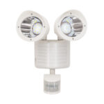 GLOBOSTAR® ARCOR 71508 Προβολέας με Ανιχνευτή PIR / Αισθητήρα Κίνησης LED 10W 500lm 180° DC 5V με Φωτοβολταϊκό Panel 5V 0.3W & Επαναφορτιζόμενη Μπαταρία Li-ion 3.2V 1200mAh Αδιάβροχο IP54 Ψυχρό Λευκό 6000K - Sanan SMD Chip - Λευκό - Μ19 x Π11 x Υ29cm - 2 Χρόνια Εγγύηση - Image 3