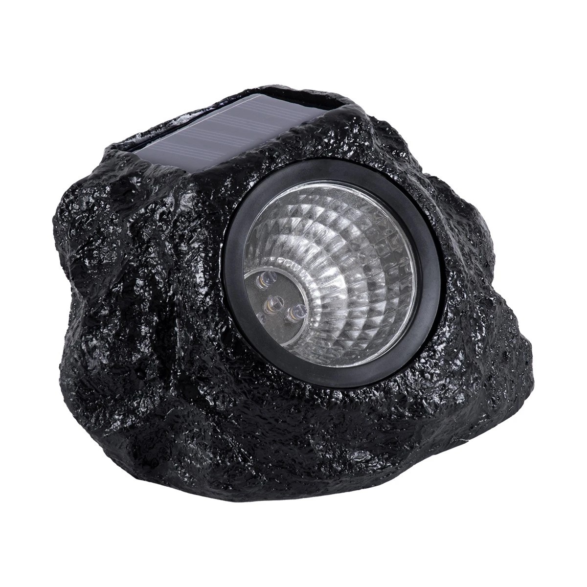 71509_2 GLOBOSTAR® ROCHLIGHT 71509 Διακοσμητικό Φωτιστικό Κήπου LED 1W 40lm 120° DC 5V με Φωτοβολταϊκό Panel 5V 0.1W & Επαναφορτιζόμενη Μπαταρία Li-ion 3.2V 600mAh Αδιάβροχο IP65 Θερμό Λευκό 2700K - Μ15 x Π12 x Υ10cm - 2 Χρόνια Εγγύηση - Image 1
