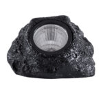 GLOBOSTAR® ROCHLIGHT 71509 Διακοσμητικό Φωτιστικό Κήπου LED 1W 40lm 120° DC 5V με Φωτοβολταϊκό Panel 5V 0.1W & Επαναφορτιζόμενη Μπαταρία Li-ion 3.2V 600mAh Αδιάβροχο IP65 Θερμό Λευκό 2700K - Μ15 x Π12 x Υ10cm - 2 Χρόνια Εγγύηση - Image 2
