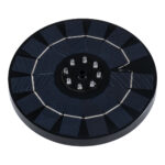 GLOBOSTAR® FOUNTAIN 71531 Διακοσμητικό Συντριβάνι LED 3W 120lm 120° DC 5V με Φωτοβολταϊκό Panel 5V 0.2W & Επαναφορτιζόμενη Μπαταρία Li-ion 3.2V 1500mAh Αδιάβροχο IP68 Θερμό Λευκό 2700K - Sanan Diode Chip - Μαύρο - 4 Μπέκ Ψεκασμού - Μ18 x Π18 x Υ8cm - 1 Χρόνο Εγγύηση - Image 4