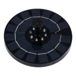 GLOBOSTAR® FOUNTAIN 71533 Διακοσμητικό Συντριβάνι LED 3W 90lm 120° DC 5V με Φωτοβολταϊκό Panel 5V 0.2W & Επαναφορτιζόμενη Μπαταρία Li-ion 3.2V 1500mAh Αδιάβροχο IP68 Πολύχρωμο RGB - Sanan Diode Chip - Μαύρο - 4 Μπέκ Ψεκασμού - Μ18 x Π18 x Υ8cm - 1 Χρόνο Εγγύηση - Image 3