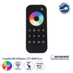 GloboStar® 71548 RT4 SKYDANCE Ασύρματο Χειριστήριο Αφής RF 2.4Ghz 1 Group για όλα τα RGB/RGBW SKYDANCE Controller DC 3V 2 x AAA - IP20 Μαύρο Μ12.2 x Π5.3 x Υ1.7cm - 5 Years Warranty