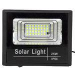 GLOBOSTAR® HERMES 71554 Προβολέας με IR Ασύρματο Χειριστήριο LED 25W 1250lm 120° DC 5V με Φωτοβολταϊκό Panel 5V 4W & Επαναφορτιζόμενη Μπαταρία Li-ion 3.2V 3000mAh Αδιάβροχο IP66 Ψυχρό Λευκό 6000K Dimmable - Sanan SMD Chip - Μαύρο - Μ19.5 x Π5 x Υ4.8cm - 2 Χρόνια Εγγύηση - Image 5