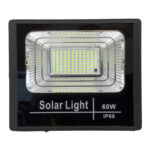 GLOBOSTAR® HERMES 71556 Προβολέας με IR Ασύρματο Χειριστήριο LED 60W 3000lm 120° DC 5V με Φωτοβολταϊκό Panel 5V 12W & Επαναφορτιζόμενη Μπαταρία Li-ion 3.2V 10000mAh Αδιάβροχο IP66 Ψυχρό Λευκό 6000K Dimmable - Sanan SMD Chip - Μαύρο - Μ26.5 x Π22 x Υ6.5cm - 2 Χρόνια Εγγύηση - Image 5