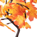 GLOBOSTAR® TREEDECO 71586 Μοντέρνο Επιτραπέζιο Φωτιστικό Πορτατίφ LED 2W 100lm 200° DC 5V με USB 2.0 IP20 Θερμό Λευκό 2700K - Πορτοκαλί & Καφέ - Μ30 x Π30 x Υ41cm - 2 Χρόνια Εγγύηση - Image 3