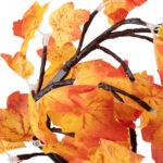GLOBOSTAR® TREEDECO 71586 Μοντέρνο Επιτραπέζιο Φωτιστικό Πορτατίφ LED 2W 100lm 200° DC 5V με USB 2.0 IP20 Θερμό Λευκό 2700K - Πορτοκαλί & Καφέ - Μ30 x Π30 x Υ41cm - 2 Χρόνια Εγγύηση - Image 4