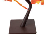 GLOBOSTAR® TREEDECO 71586 Μοντέρνο Επιτραπέζιο Φωτιστικό Πορτατίφ LED 2W 100lm 200° DC 5V με USB 2.0 IP20 Θερμό Λευκό 2700K - Πορτοκαλί & Καφέ - Μ30 x Π30 x Υ41cm - 2 Χρόνια Εγγύηση - Image 5
