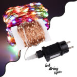 85847 Διακοσμητική Γιρλάντα 32 Μέτρα με Controller 8 Προγραμμάτων Εναλλαγών Φωτισμού - 300 LED 3.6W AC 230V με Χάλκινο Καλώδιο & Πρίζα Schuko Αδιάβροχη IP44 RGB Μ32m - Image 2