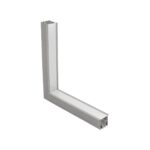 GLOBOSTAR® ALP-CORNER-IN90 RECESSA 61793 Χωνευτό Προφίλ Αλουμινίου Γωνία με Λευκό Γαλακτερό Πατητό Κάλυμμα για Ταινίες LED IP20 - Γκρι Ανθρακί Ματ - Μ30 x Π3.5 x Υ4cm - Image 2