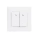 GloboStar® 73122 PF1-2 SKYDANCE Ασύρματο Επιτοίχιο Χειριστήριο 2 Group  RF 2.4Ghz DC3V IP20 - Μ8.5 x Π8.5 x Υ1.7cm - 5 Χρόνια Εγγύηση - Image 3