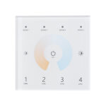 GloboStar® 73160 T12 SKYDANCE Ασύρματο DMX512 Επιτοίχιο Χειριστήριο RF 2.4Ghz 4 Group για όλα τα SKYDANCE DMX512 Controller AC 100-240V Max 0.1A - IP20  Μ8.5 x Π8.5 x Υ3.5cm - 5 Χρόνια Εγγύηση - Image 3