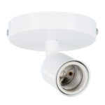 GLOBOSTAR® SARA 00842 Μοντέρνο Φωτιστικό Οροφής με Ντουί 1 x E27 AC 220-240V IP20 - Λευκό - Μ10 x Π10 x Υ10.3cm - Image 2