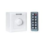 GloboStar® 73317 Επιτοίχιο Dimmer με Ασύρματο Χειριστήριο RF DC 12-24V για Μονόχρωμα Προϊόντα LED 16A Max 384W Μ9 x Π9 x Υ4.5cm - 2 Χρόνια Εγγύηση - Image 2