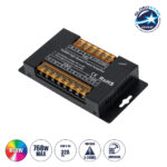 GLOBOSTAR® RGBWAMPLIFIER 73394 DC Ενισχυτής Ισχύος & Σήματος Υψηλής Ταχύτητας με 4 x 8A 192W Κανάλια DC 5-24V 32A 720W Max IP20 - Μ14.5 x Π7.5 x Υ2.5cm - 3 Χρόνια Εγγύηση
