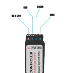 GloboStar® 73420 Ασύρματος LED Controller RGB με Χειριστήριο RF 2.4Ghz DC 5-24V Max 288W - Image 3