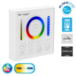 GloboStar® 73425 Mi-Light B0 LED RGBW+WW+CCT Smart Ασύρματο Χειριστήριο Αφής 2.4G RF Φορητό/Τοίχου με Μπαταρία για όλα τα Mi-Light Controller Box