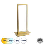 GLOBOSTAR® CORNELIE 60462 Μοντέρνο Επιτραπέζιο Φωτιστικό LED CCT 18W 1980lm 200° AC 220-240V IP20 Ρυθμιζόμενο Λευκό CCT με On/Off 2700K/4500K/6000K - Lumileds SMD Chip - Χρυσό - Μ18 x Π10 x Υ36cm - 3 Χρόνια Εγγύηση - Image 2