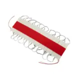 GLOBOSTAR® MODULARI 73703 Module LED 0.8W 64lm 120° DC 12V Αδιάβροχο IP65 3 x SMD5050 Chip Κόκκινο Dimmable - Μ8.6 x Π1.2 x Υ0.5cm - Πακέτο 20 Τεμαχίων - 3 Χρόνια Εγγύηση - Image 3