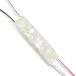 GLOBOSTAR® MODULOMI 73710 Module LED 1W 100lm 120° DC 12V Αδιάβροχο IP65 3 x SMD3030 Chip Θερμό Λευκό 2700K Dimmable - Μ4.1 x Π1.1 x Υ1.1cm - Πακέτο 20 Τεμαχίων - 3 Χρόνια Εγγύηση