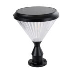 GLOBOSTAR® SHARP 90533 Φωτιστικό Κολωνάκι Κήπου LED 10W 500lm 120° DC 5V με Ενσωματωμένο Φωτοβολταϊκό Panel 6V 2W & Επαναφορτιζόμενη Μπαταρία Li-ion 3.2V 8000mAh με Αισθητήρα Ημέρας-Νύχτας Αδιάβροχο IP65 Ψυχρό Λευκό 6000K - Sanan SMD Chip - Γκρι Ανθρακί Ματ - Μ26 x Π26 x Υ33cm - 2 Χρόνια Εγγύηση - Image 2