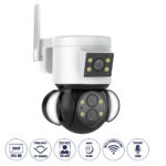 GloboStar® 86076 Επιτοίχια Κάμερα Πρίζας WiFi HD 1080P 350° Διπλή Κατέυθυνση Ομιλίας & Ανιχνευτή Κίνησης - Απομακρυσμένος Έλεγχος - Αδιάβροχη IP65 - Λευκό Μαύρο - Μ15 x Π14.5 x Y15cm - 2 Χρόνια Εγγύηση - Image 2